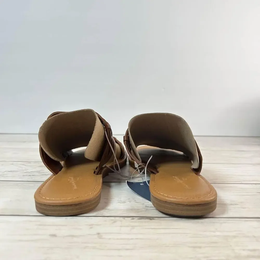 Universal Thread Addie Two Band Sandal, Women’s 6, Slides Slip On Strappy Shoes